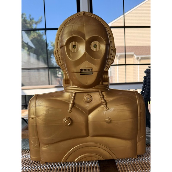 Kenner Other - VTG 1983 Star Wars C-3PO Action Figure Carrying Case Gold Kenner Bust Storage